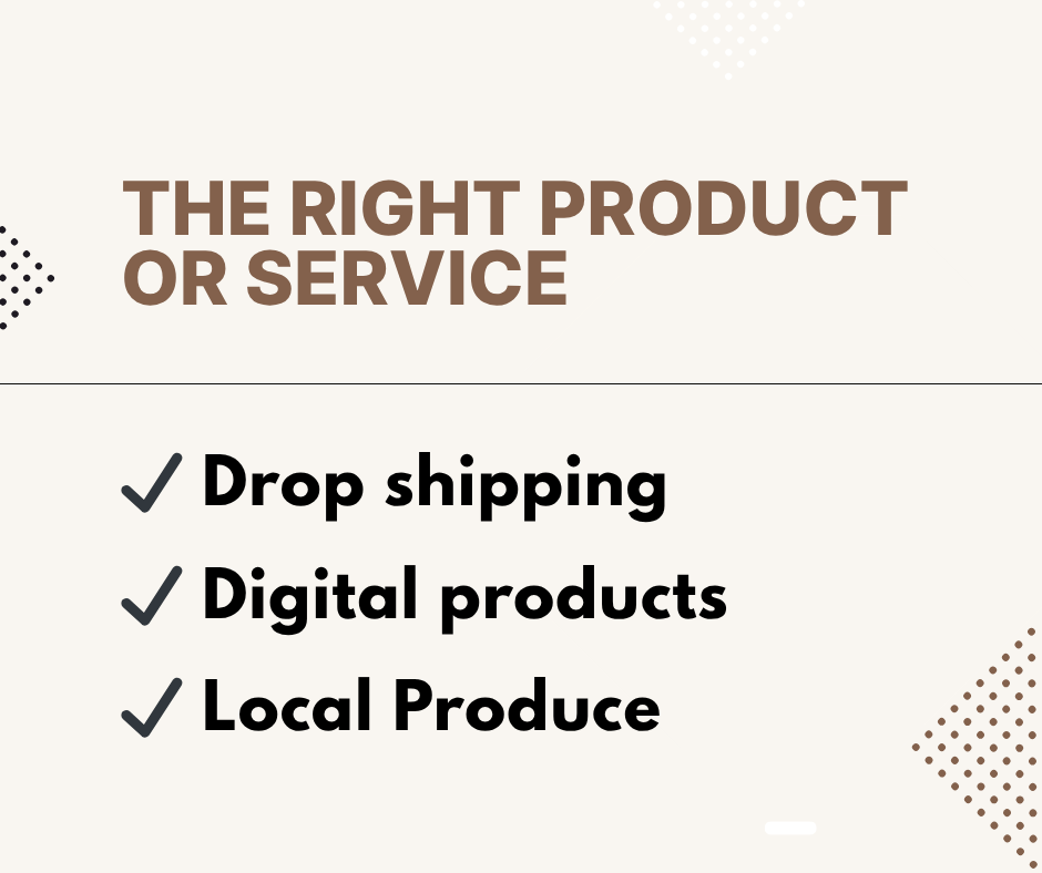 The right product or service